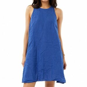 ON•34TH Summer‎ Mini Dress Women's Medium Blue Pullover Keyhole Back Sleeveless